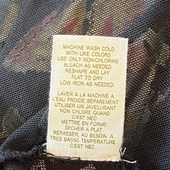 Free People Sheer Black Floral Ruffled Asymmetrical Skirt Small - Picture 11 of 11